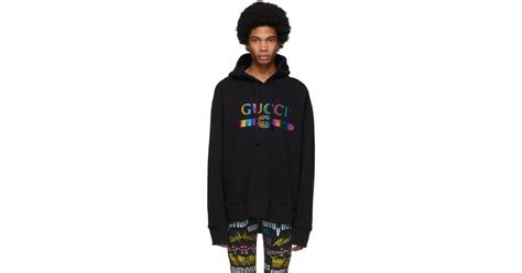 gucci hoodie black and red|rainbow gucci hoodie.